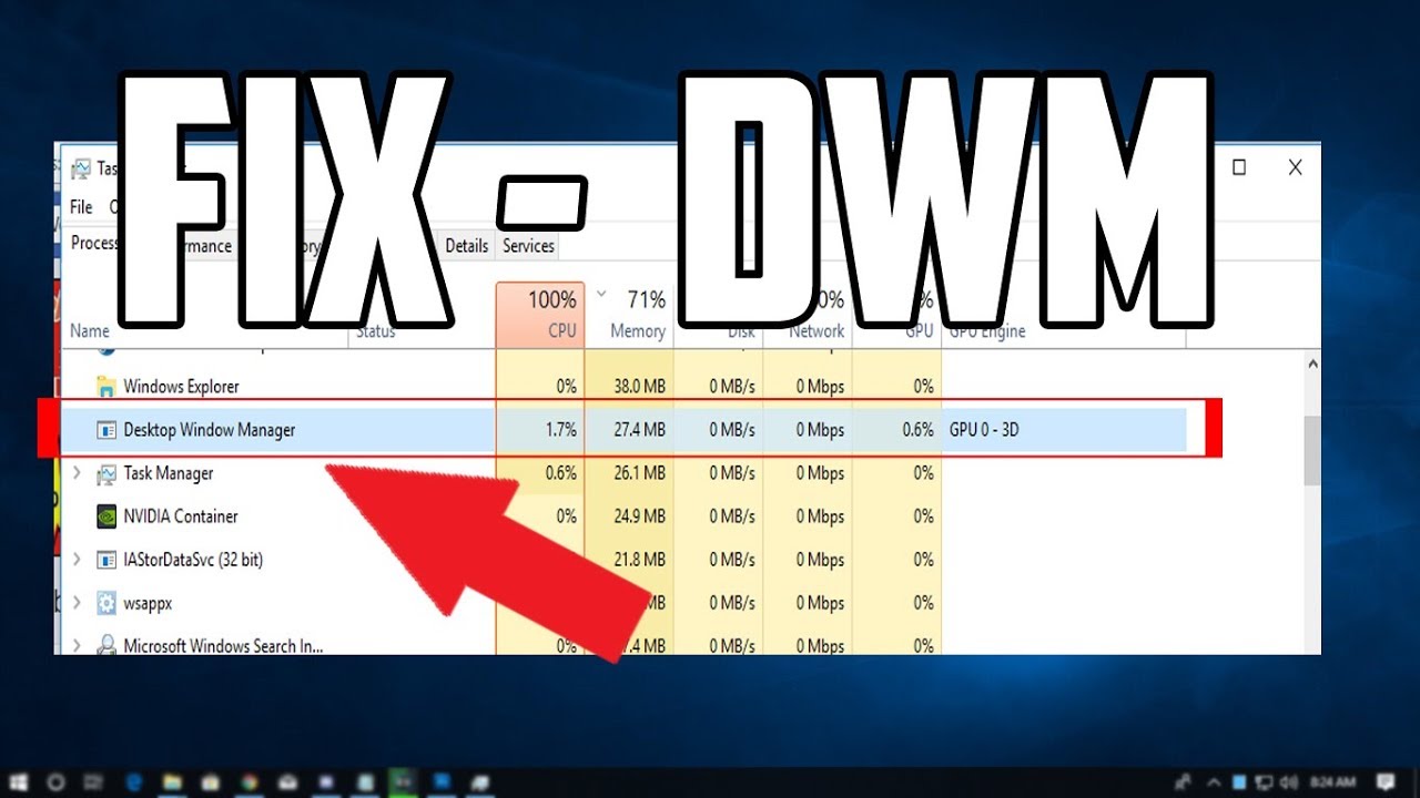 desktop window manager high memory